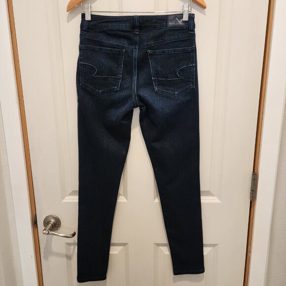 American Eagle Outfitters Blue Hi-Rise Jegging Stretch Denim, Size 6 - Picture 1 of 10
